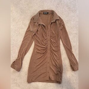 Baby boo Women's Tan Dress